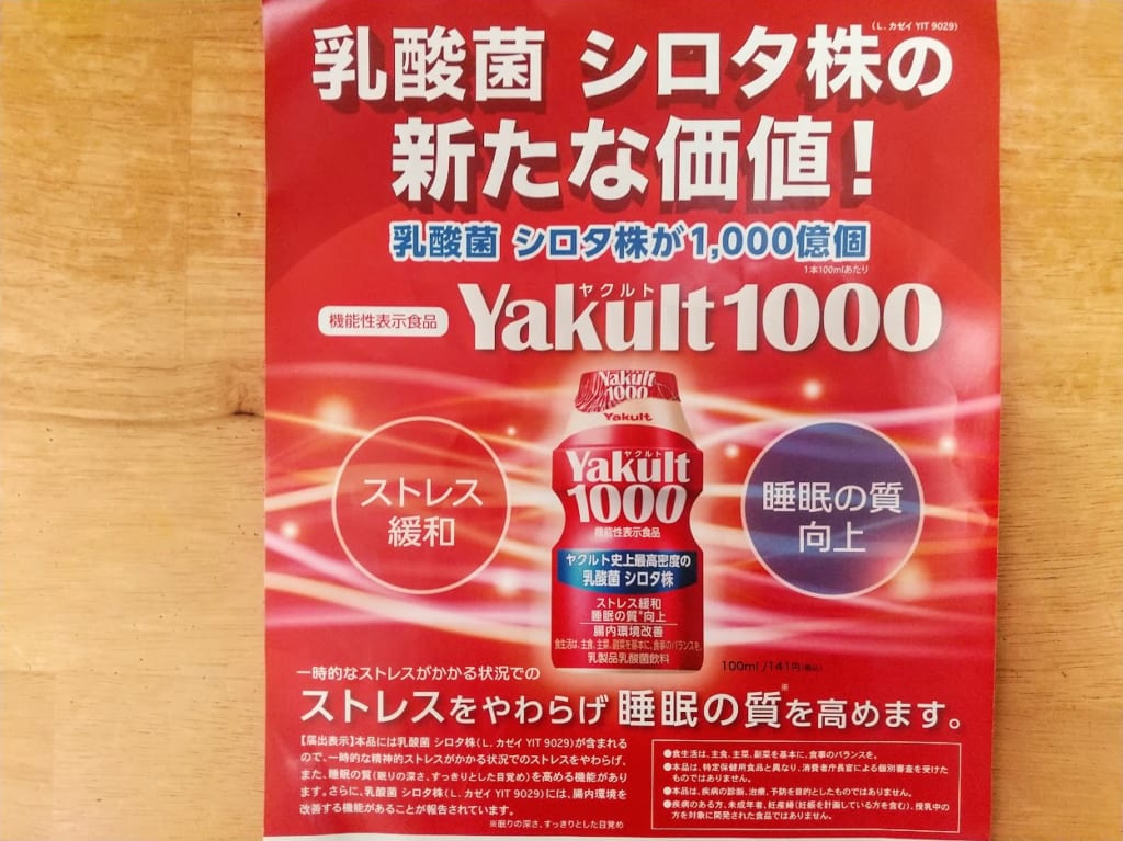 ヤクルト1000チラシ