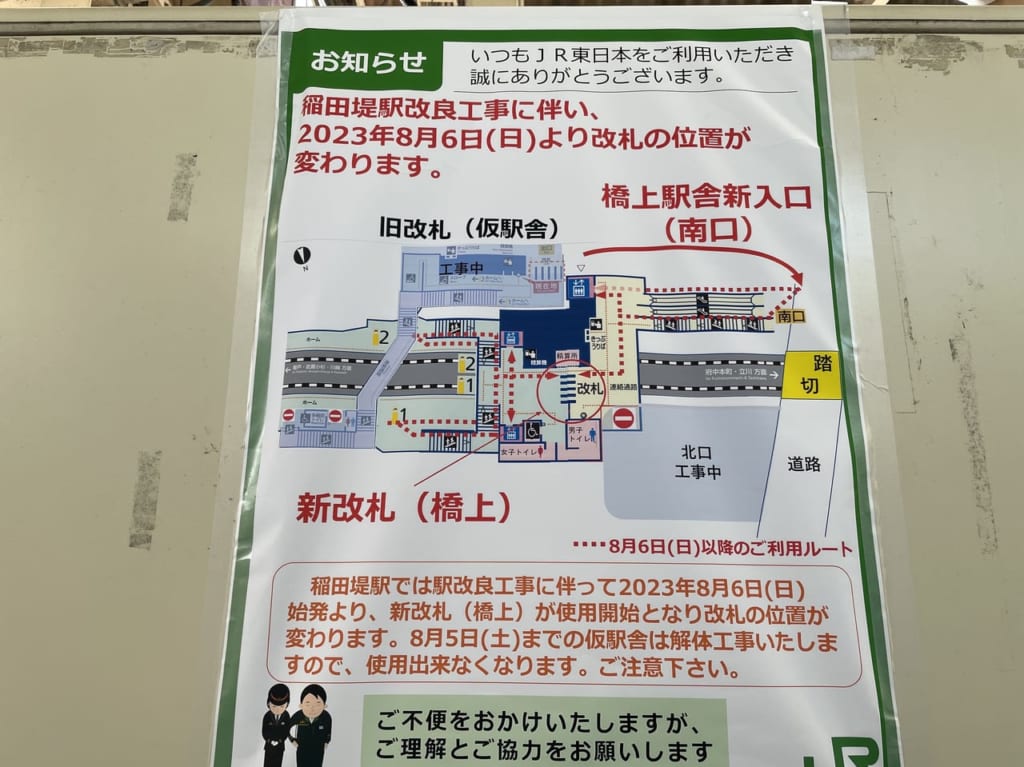 稲田堤工事