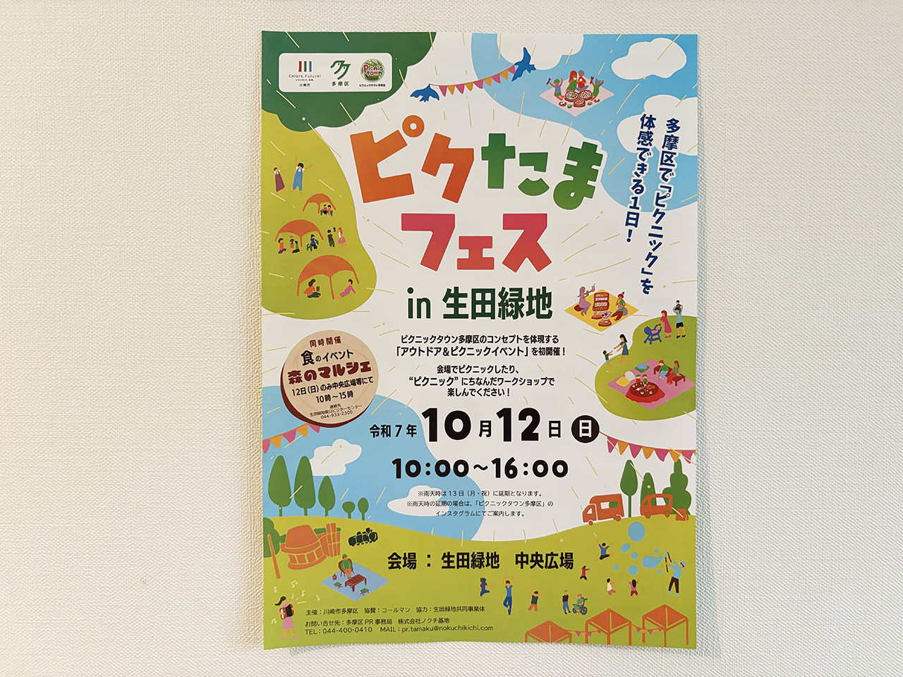 ピクたまフェスのチラシ表