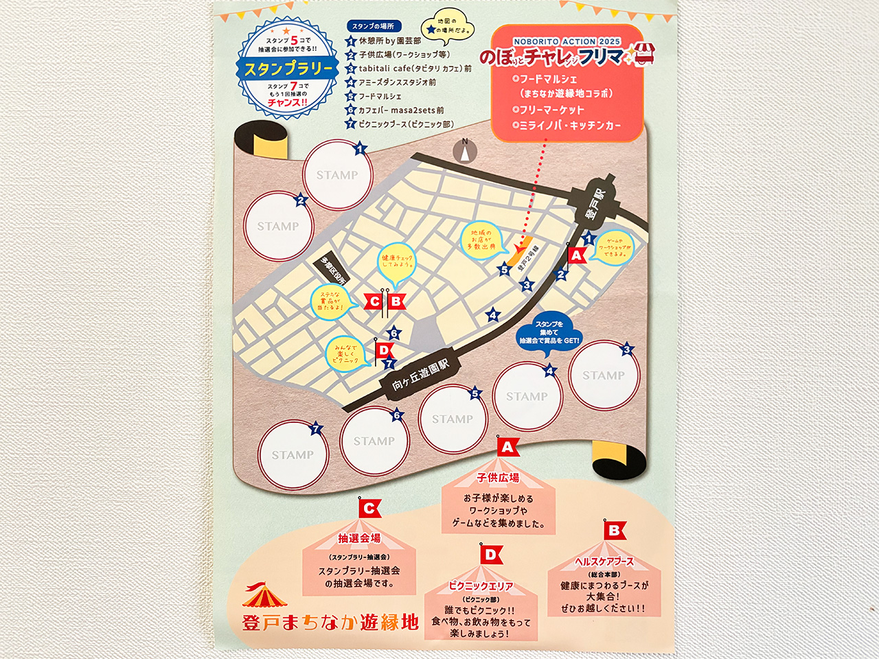 2025年11月登戸まちなか遊縁地のスタンプラリー