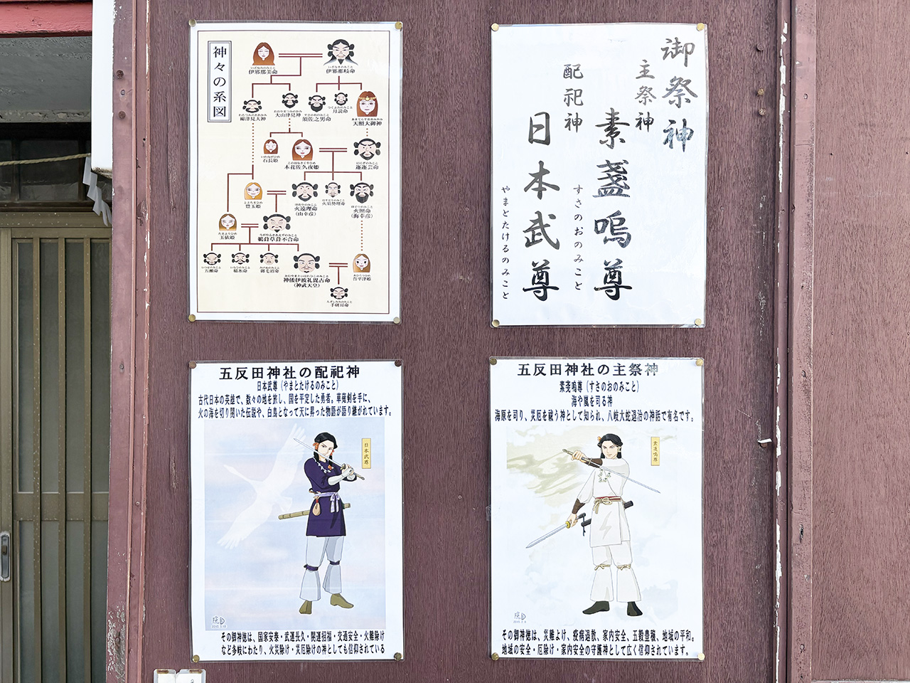 生田の五反田神社の掲示