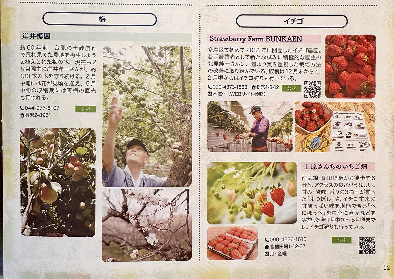 多摩区観光ガイドブック「はなもす」掲載