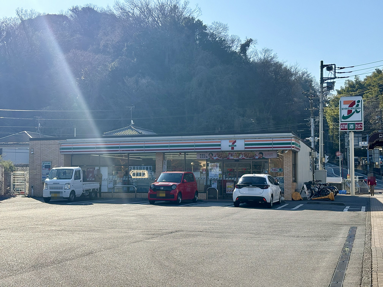 セブンイレブン長尾橋店の移転前の店舗外観