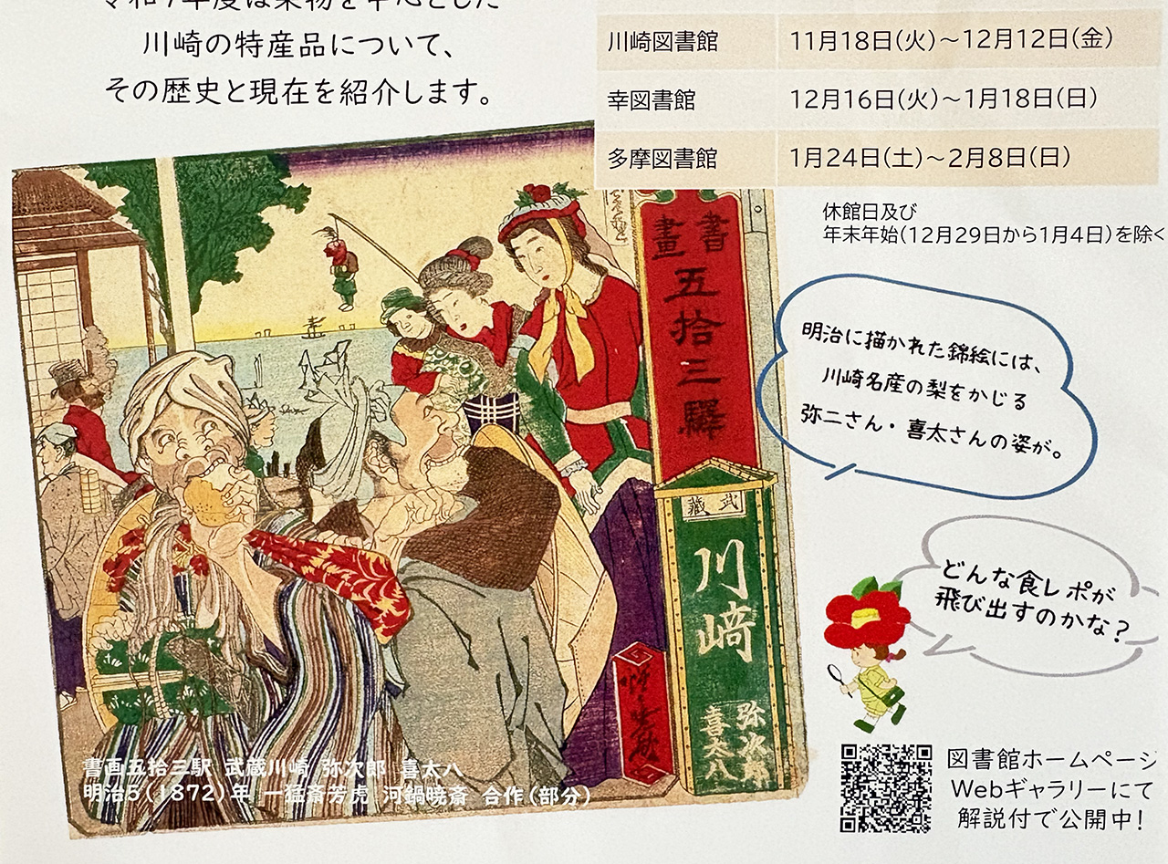 かわさき特産百果〜いま・むかし〜の弥次さん喜太さん