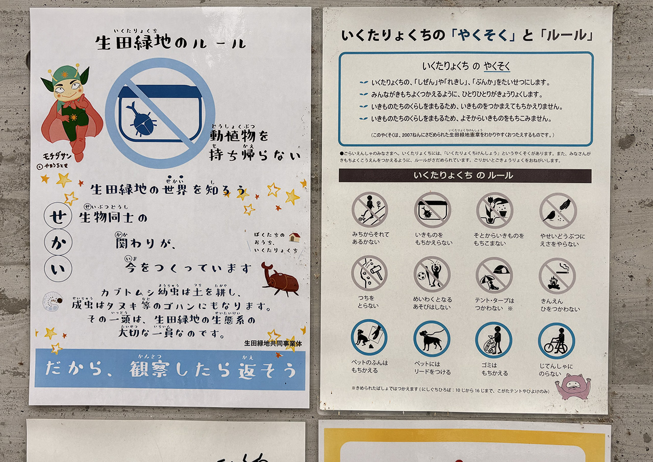 生田緑地のルール