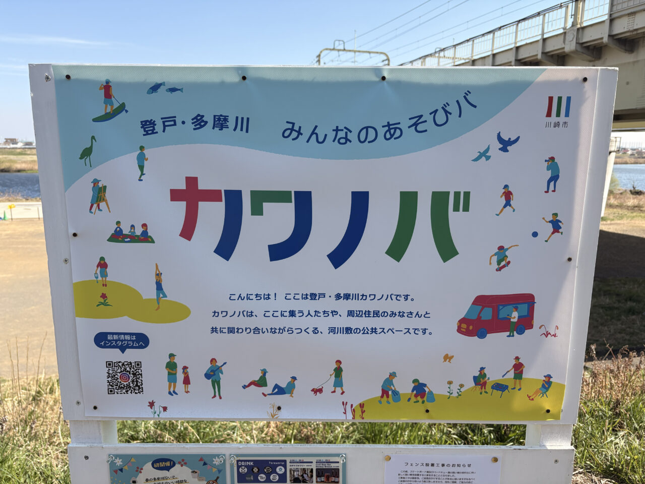 カワノバの看板