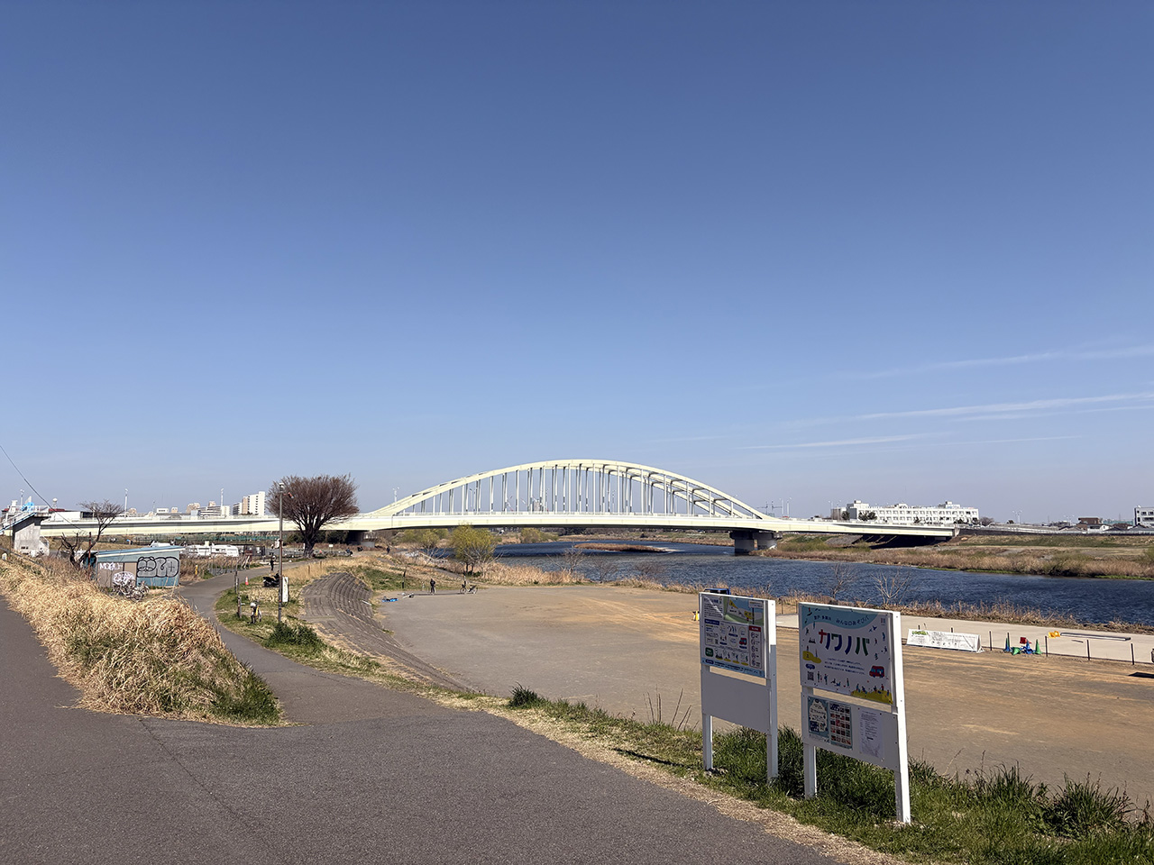 多摩川河川敷登戸のカワノバ