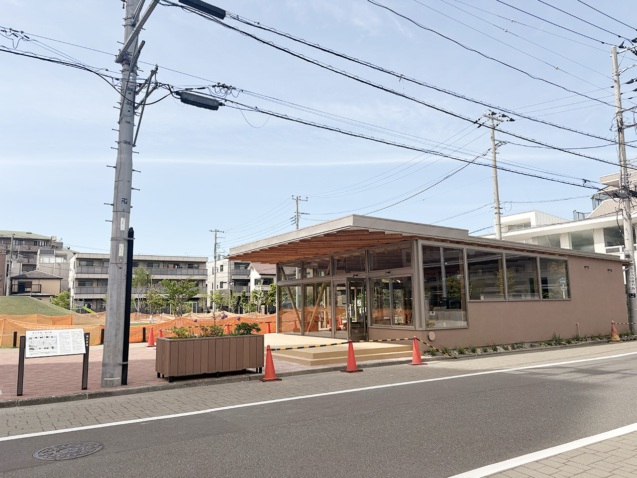 登戸つくりと公園のカフェオープン前