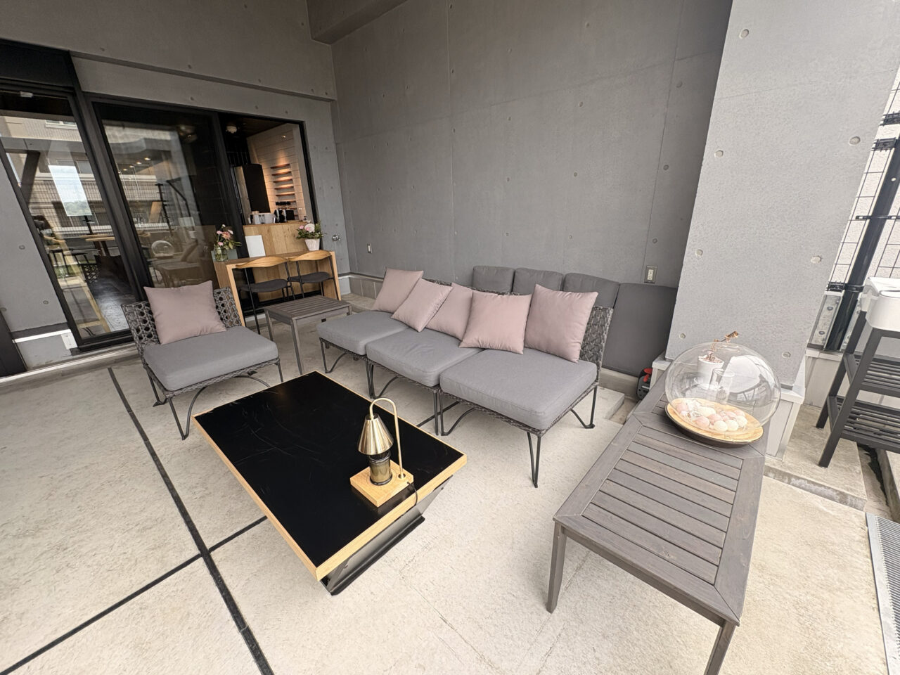 7sky lounge caffeのテラス席