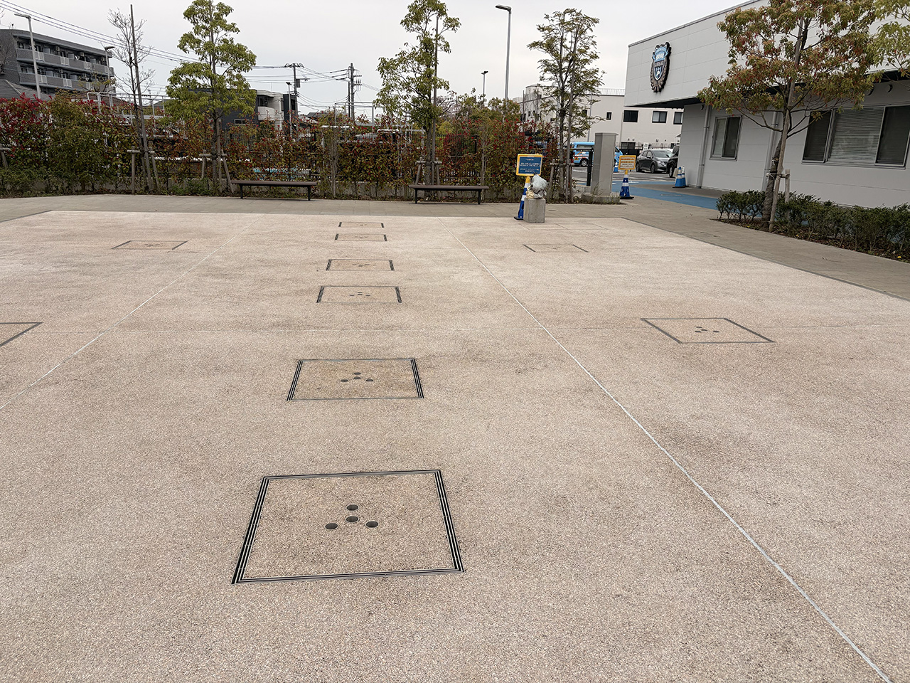 フロンタウン生田の噴水エリア