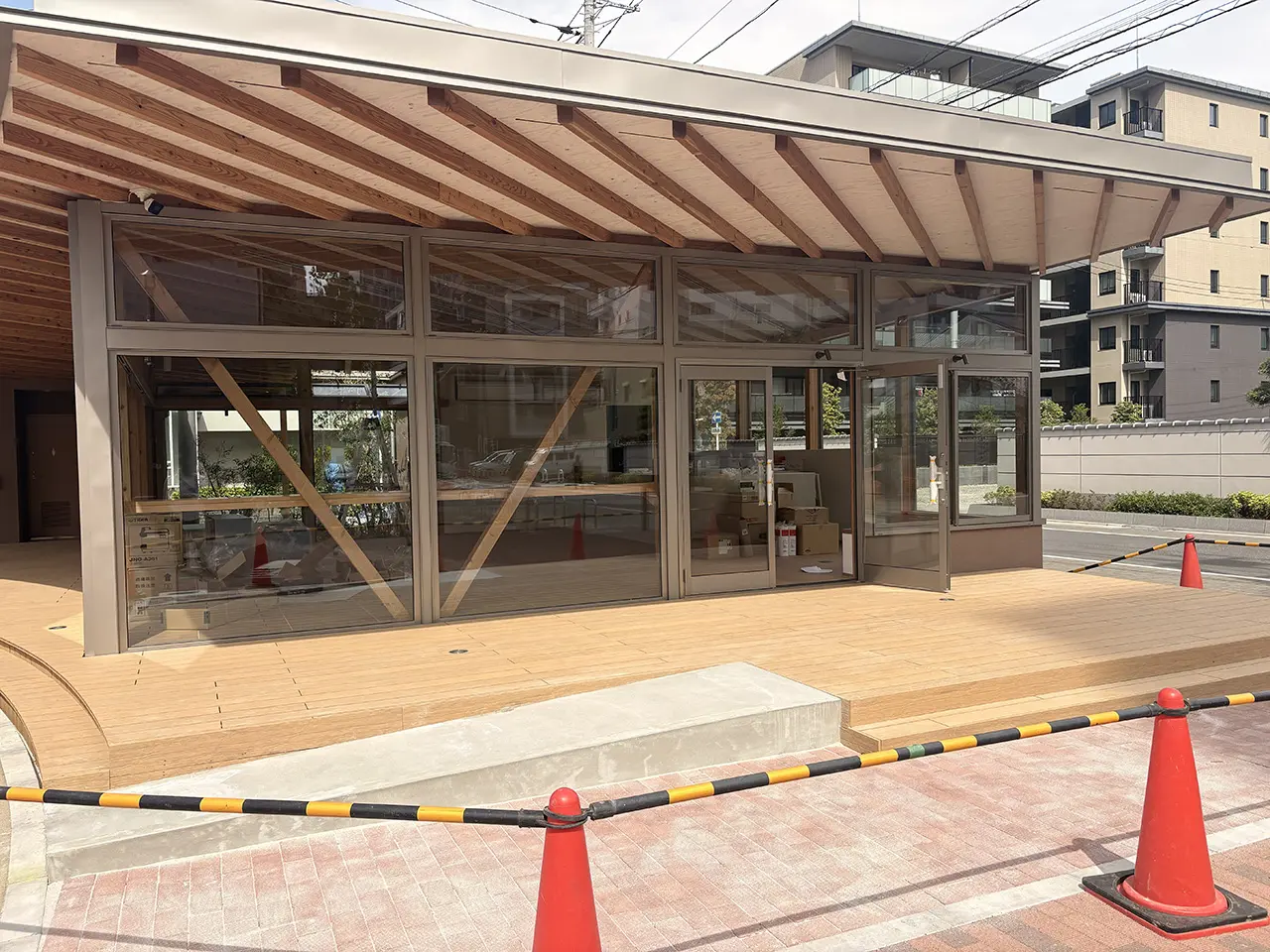 登戸つくりと公園のカフェオープン前