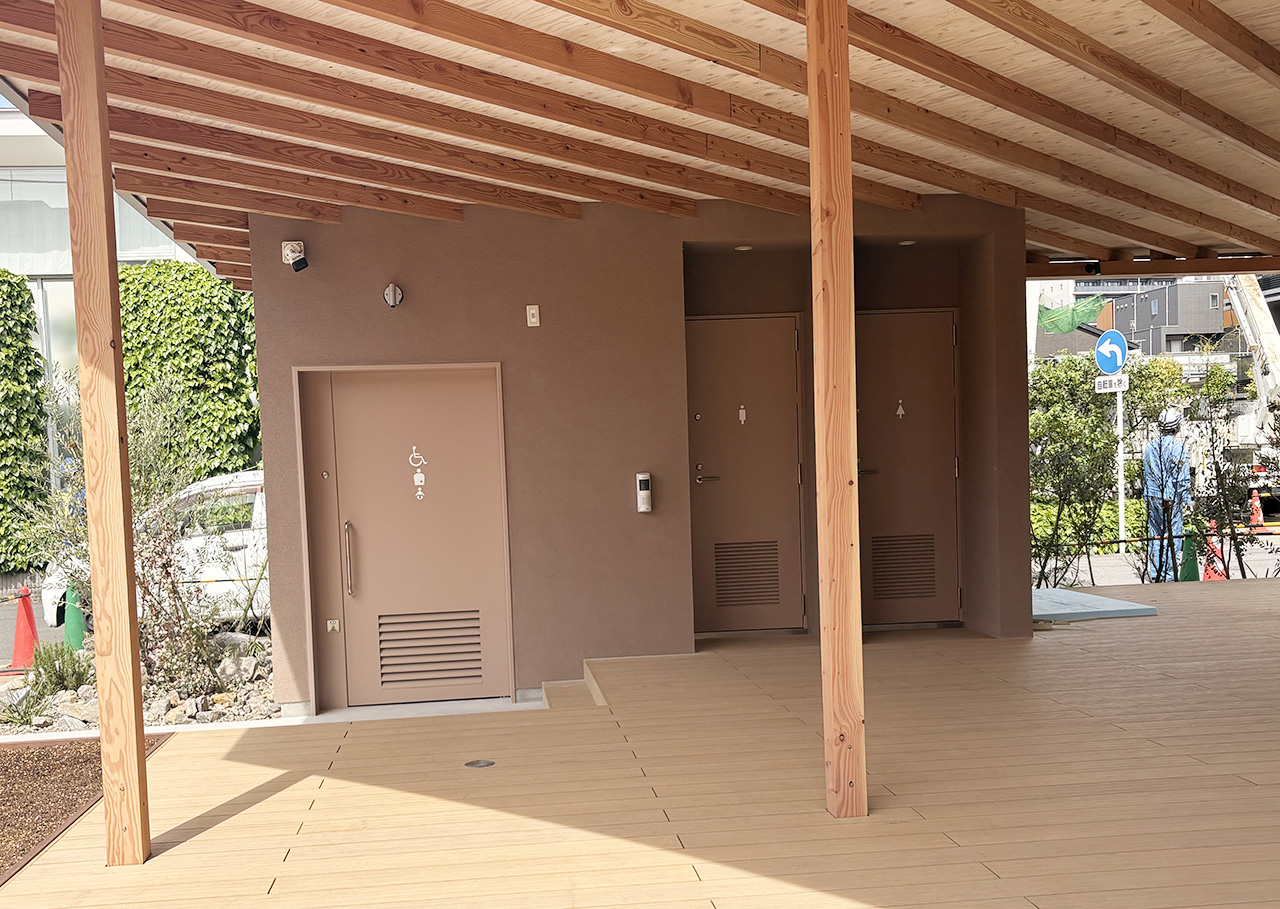 登戸つくりと公園のカフェ併設のトイレ