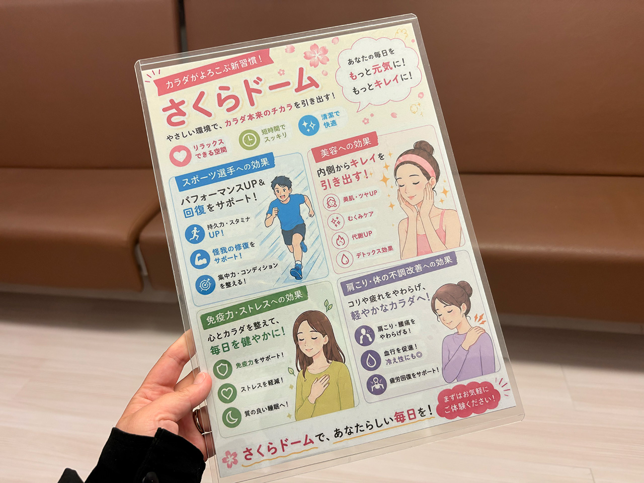 さくらドームの効能についての説明