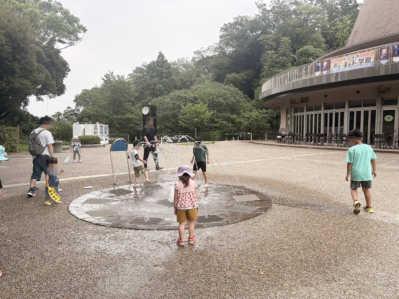 生田緑地の噴水が稼働！