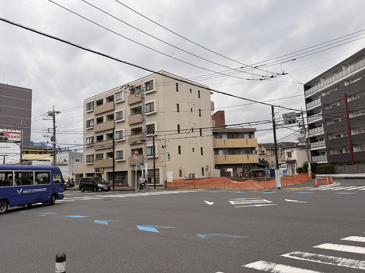 登戸交差点の新学習塾建設予定地